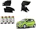 Auto Pearl Premium Quality Car Accessories Combo of Premium Quality Zipper Magnetic Sun Shades Car Curtain. & Car Tyre Air Alert Valve Cap Set of 4 Pcs. & Premium Quality Car Armrest Console Box Black. For Chevrolet Beat Type-2 RS.2089.00