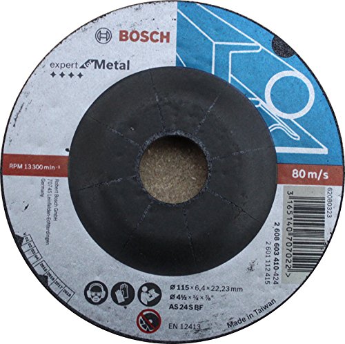 Bosch Schruppscheiben gekröpft, Standard für Metall, 115 mm, 22,23 mm, 6 mm, 50 Stück - 2