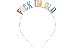 MISS LOVELY Haarreif Haar-Schmuck Geburtstag FUCK I'm old aus Metall in gold & Regenbogen-Farben Geburtstags-Zubehör Geburtstags-Geschenk Accessoire-s Geburtstags-Feier Erwachsene frech & lustig Happy Birthday