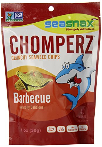 Preisvergleich Produktbild Seasnax Chomperz Crunchy Algen Chips Grill 1 Unze (Packung zu 8)