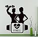 Produktbild Wandtattoo Sport Fitness Training Yoga Gym Vinyl Aufkleber Home Interior Dekoration