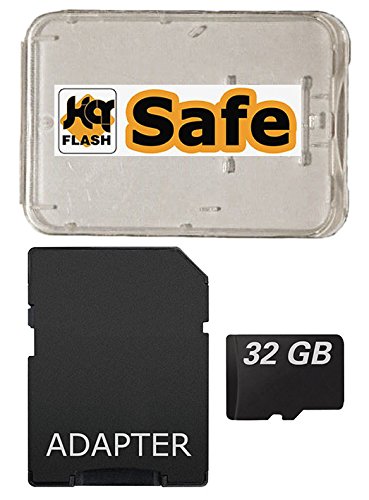 32 GB microSDHC Speicherkarte Class 10 für Samsung Galaxy S7 / S7 Edge inkl. Adapter und kQ-flash Box