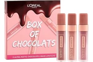 L'Oreal Paris Box of Chocolates Ultra-Matte Liquid Lip zestaw upominkowy