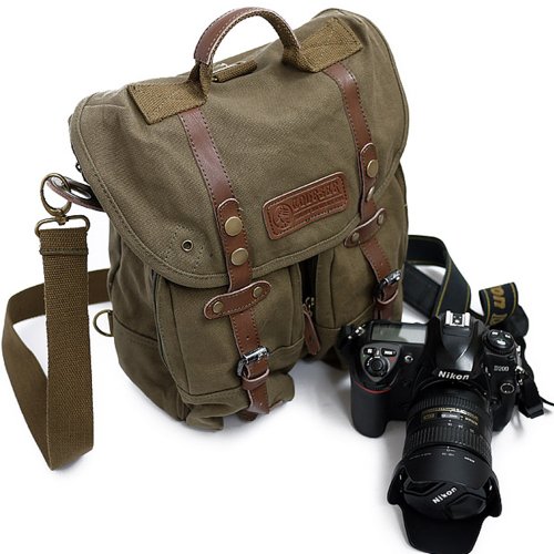 iDream     Professionnel 2 en 1 sac    dos   Sac bandouli  re canvas   tanche pour appareil photo reflex DSLR SLR Canon Nikon Pentax pour ordinateur Apple Lenovo Asus     caf  