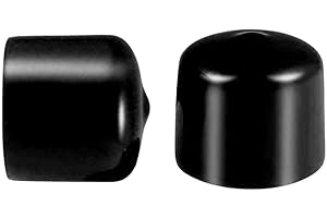 MACHSWON 100 protectores de rosca de rosca, diámetro interior de 25 mm de PVC de goma redonda de tubo de rosca de plástico negro