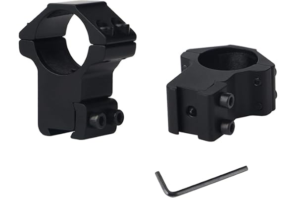 ToopMount Anneaux de Montage de visée 25,4 mm Adaptateur de bagues de Montage avec Rail de tisserand/Picatinny de 11 mm pour la Chasse à l'airsoft