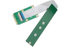 ASHATA SSD Adapter Card, PCIE to NVMe M.2 NGFF SSD Adapter M.2 (NGFF) NVME SSD To Mini PCIe Adapter Card for 2230/2242/2260/2280 M.2