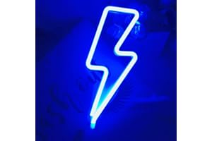 Nordstylee Luce al neon, luci notturne a LED, idea regalo per bambini, per parete, festa di compleanno, Natale, decorazione per matrimoni (blu)