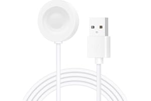MOHLYTHRIX Charger Cable for HUAWEI WATCH GT 5/GT 5 Pro/GT4/GT3/GT3 Pro/GT3 SE, FIT 4/FIT 4 Pro, Watch 5/4/4 Pro/D2/D/Ultimate/Buds, Magnetic Wireless Charging Dock USB Cord, White, 100cm