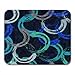 Produktbild HOTNING Gaming Mauspads Blue Modern Circles with Grunge Effect Colorful Flower Abstract Beauty Chalk Floral 11.8"x 9.8" Decor Office Computer Accessories Nonslip Rubber Backing Mousepad Mouse Mat