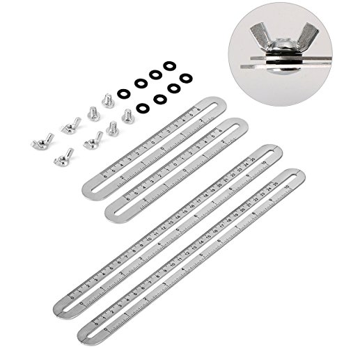 Angle-izer Vorlage Werkzeug Mess-Lineale Falten Edelstahl misst alle Winkel und Formen stark und langlebig - 4