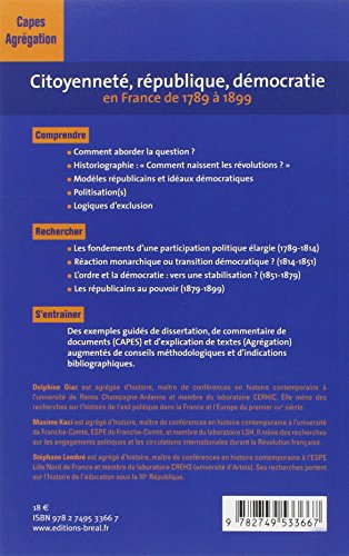 Book's Cover of Citoyenneté, république et démocratie