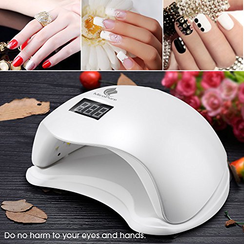 MiroPure 36W UV LED Nagellampe Nageltrockner mit LCD Display 4 Zeiteinstellungen samt 2 Nagelfeilen - 9
