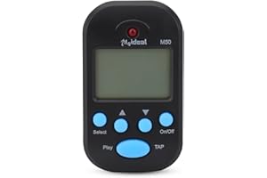 DILWE Mini Metronomo M50 Metronomo LCD Digitale Portatile per Pianoforte Violino Chitarra Tamburo
