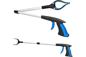 Ledeak Faltbare Greifer, 32" Reacher Grabber Pickup Tool Garten Müllzange Armverlängerung Langer Greif-Werkzeug Müllzange Handgreifer Rutschfestem Griff für Senioren Müllabfuhr Abfallsammlung