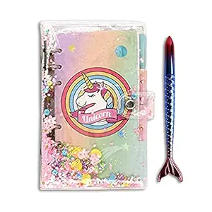 Yoop Beautiful diary with mermaid gel pen (Combo pack of 2 pcs)