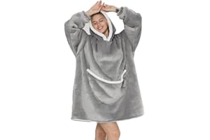 NLAND Poncho Mujer Invierno Mantas Sudadera Cuadros Cálida Capa Envoltura del Mantón De Gran Tamaño Sudadera con Capucha