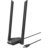 محول Tenda U18a Wi-Fi 6 USB 3.0 ، محول لاسلكي مزدوج النطاق AX1800 ، 1201 ميجابت في الثانية 5 جيجا هرتز ، 574 ميجابت في الثانية 2.4 جيجا هرتز ، التوصيل والتشغيل ، MU-M