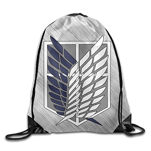 Attack On Titan Scout Regiment Sport Drawstring Travel Sports Backpack Drawstring Print Bag