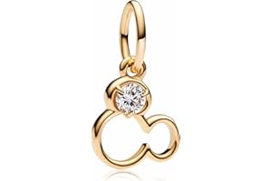 MSPOVOF Animales navideños de corazón Charm,Bead para pulseras y collares,S925 Sterling Silver Charms,Para Navidad Cumpleaños Mujeres Joyería Regalo