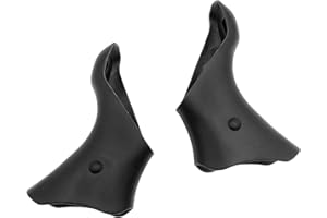 Rockible 2 Pièces Couvercle de Levier de Changement de Vitesse pour ST-6600 ST-6603 ST-5600, Manettes de Vitesse de Vélo de Route, Couverture En Silicone, Capot Frein, Noir