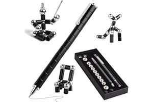GUIDRE Magnetic Fidget Pen, Bolígrafo MagnéTico de Descompresión, Bolígrafo de Regalo con caja de Regalo Negra, Adecuado para Hombres y Mujeres Jóvenes, un Pequeño Regalo para Aliviar el Estrés