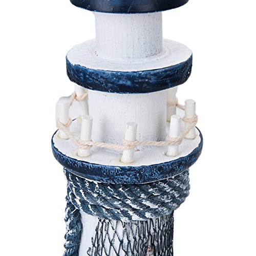 LianLe Leuchtturm mit Fischernetze Schale Deko Mittelmeer Stil Haus Deko (A: Möwe) - 7