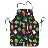 Standardgröße: 52 x 72 cm fdghjdyjdty Vegetable Vegan Farmers Market Personalized Apron for Kitchen Baker Baking Restaurant Cooking Chef Crafting Apron Sleeveless