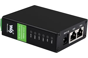 2-CH RS485 till RJ45 Ethernet-omvandlarmodul med POE-funktion, industriell skenmonterad isolerad seriell server, oberoende RS