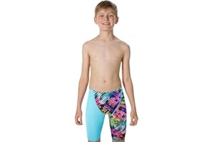 pentland brands plc Speedo Junior Fastskin Endurance+ Highwaist Jammer - Aquasplash/Kanji Neon