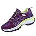 Produktbild ZHRUI Frauen-im Freienmaschen-Schuhe erhöhen Sport-beiläufige Spitze-Oben Bequeme laufende Bergsteigen-Schuhe (Farbe : Lila, Größe : 6 UK)