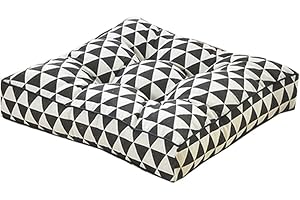 Lukery Cuscino Lounge da Esterno, Cuscini da Terra Sedia Cuscino Rilievi della Sede per Sedie da Cucina Pad Tatami per Sedie da Pranzo, Giardino, Cucina, Ufficio (45x45x10cm,Triangolo)