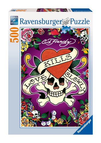 Preisvergleich Produktbild Ravensburger 14629 - Ed Hardy, Love kills slowly! - 500 Teile Puzzle