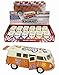 Produktbild VW Volkswagen Samba Camper Van Bus 1:32 Skala Modell Friedensliebe Blumen Power Auto Fahrzeug Auto
