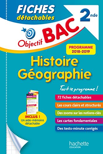 Télécharger Objectif Bac Fiches Détachables Histoire-Geographie 2nde Livre eBook France