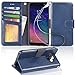 Produktbild Arae Galaxy A6 2018 Hülle, Handyhülle Galaxy A6 2018 Tasche Leder Flip Cover Brieftasche Etui Schutzhülle für Samsung Galaxy A6 2018 - Dunkelblau