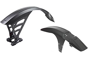 ZEFAL Pack FM30/RS75 de Deux Garde Boue VTT 29 Pouces et 27,5 - Garde Boue Avant et Arrière Deflector FM30 et RS75, Noir