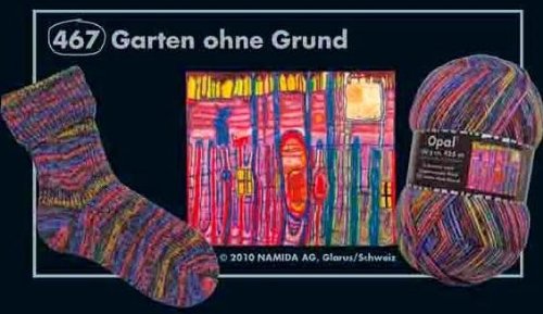 Opal Sockenwolle Hundertwasser III – Garten ohne Grund 467 - 2