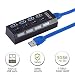 Produktbild 4-Port USB 3.0 Hub, 2win2buy Datenhub mit einzelnen Power Schalter und LED für MacBook Laptop PS4 XBOX PC Ultra Slim & Leicht
