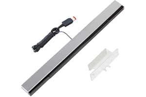 YiYunTE Sensor Bar para Wii Barra de Sensores con Cable para Juegos Barra Sensora de Movimiento Rayos Infrarrojos con Puerto USB Compatible con Wii y Wii U