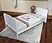 Cot Bed - Sprung Mattress w/ Cot Top Changer & Teething Rails - White