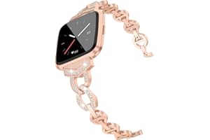 Aliwisdom Bracelet de Montre Brillant 18mm 20mm 22mm pour Montre connectée, Smartwatch Universelle Métal Strass Brillant Bracelets de Rechange de à libération Rapide pour Femme