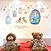 Produktbild YSFU Wandsticker Wandaufkleber Cartoon Cage DIY Abnehmbare Wandkunst Wandbild Kinderzimmer Schlafzimmer Home Interior Decoration