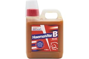 Equine Products Haemavite B Plus Horse Supplement, 1 Litre. Iron & Vitamin Tonic For Energy And Recuperation
