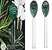 Produktbild HomJo 2 pcs 3 in 1 digitales Bodenmessgerät für Pflanzen Bodentester Für PH-Wert Temperatur Luftfeuchtigkeit Sonnenlicht Farm Pflanze Survey Instrument Tester (keine Batterie benötigt)