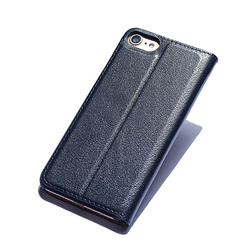 iPhone 7 H  lle DWaybox Foldable Stand Feature mit View Window Folio Schutzh  lle Slim Luxury Echt Leder H  lle f  r Apple iPhone 7   iPhone 8 4 7 Inc