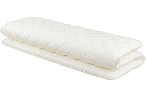 FULI Japanese Futon Mattress, Foldable & Portable Floor Lounger Bed, Roll Up Sleeping Pad, Shikibuton, Made in Japan (White, Queen)