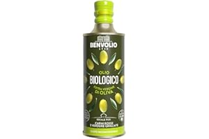 ‎BENVOLIO BENVOLIO 1938 Organic Olive Oil, 500 ml, Cold Pressed 100% Italian Olive Oil, Distinctive Flavour, Metal Bottle, Extra Virgin Olive Oil, Extra Virgin Olive Oil