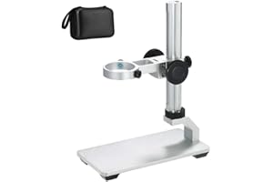 Support de Support en Alliage d'aluminium pour Microscope USB/Wi-FI numérique, Monture en métal de diamètre Universel Bysameyee avec étui de Transport pour Microscope (Pas de Lumière)