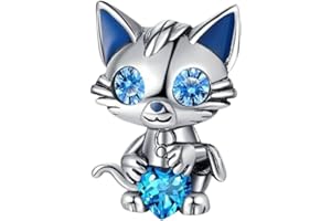 GOUWO Breloque en Argent 925 en Forme d'insecte et de Cœur Compatible Avec Les Bracelets et Colliers Pandora Pour Femme Mère Fille Anniversaire Halloween Fête Des Mères Saint-Valentin